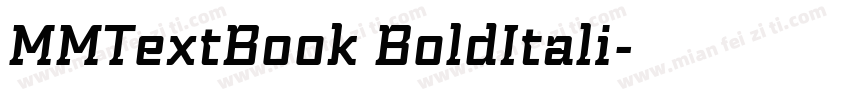 MMTextBook BoldItali字体转换